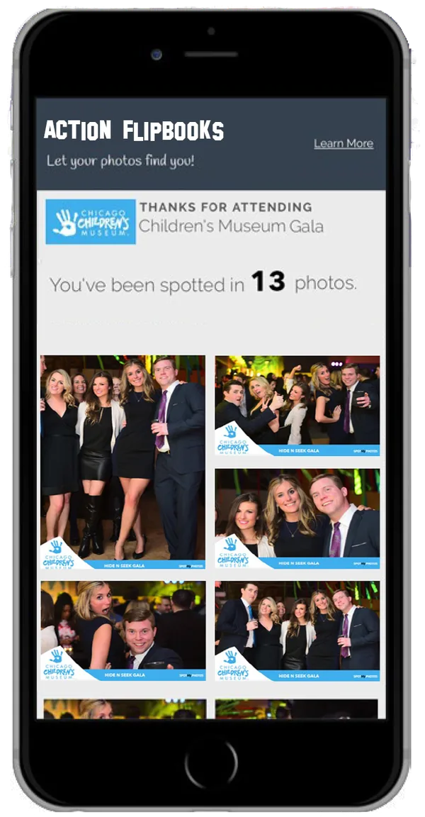 SpotMyPhotos instant photo delivery on phone
