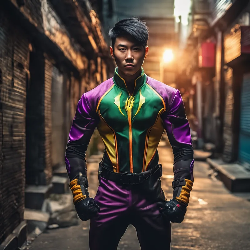 AI-generated superhero photo experience